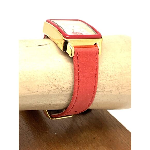 GV2 by Gevril Women's Watch 9261 Swiss Quartz Mother of Pearl Dial Red Leather - Picture 11 of 13